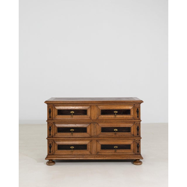 French 19th Century France Black Wood Chests of Drawers For Sale - Image 3 of 10