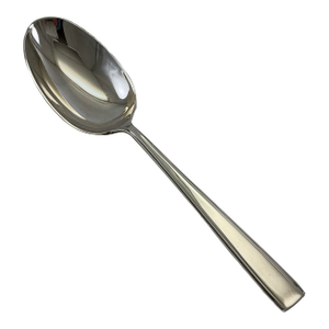 Silver Large Serving Spoon, Leighton.