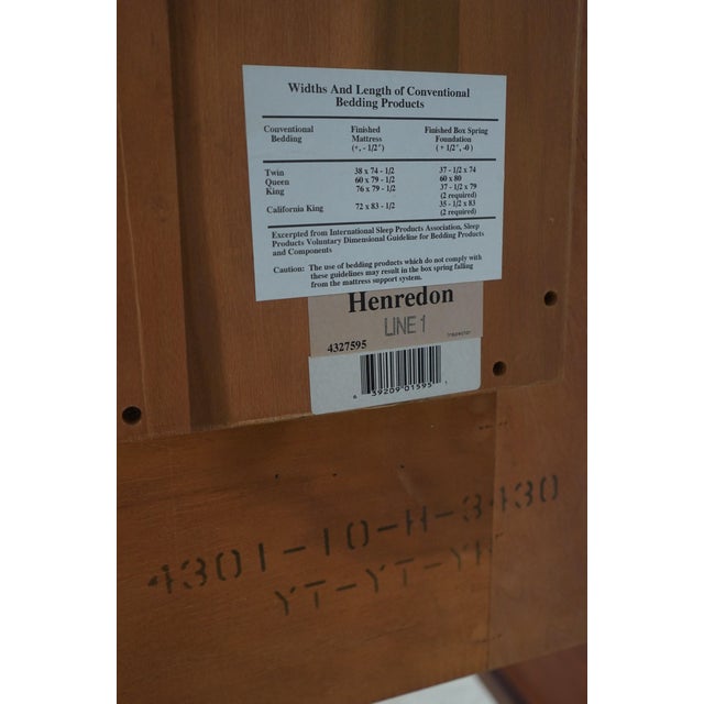 Henredon Queen Size Victorian Mahogany Bed For Sale - Image 17 of 17