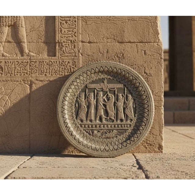 Copper Vintage Persian Revival Tinned Copper Tray Table-Wall Hanging Stand-Metal-Boho For Sale - Image 8 of 10