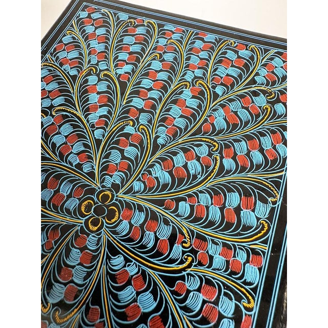 Blue Nesting Boxes in Lacquered Wood, France, 1970s, Set of 2 For Sale - Image 13 of 14