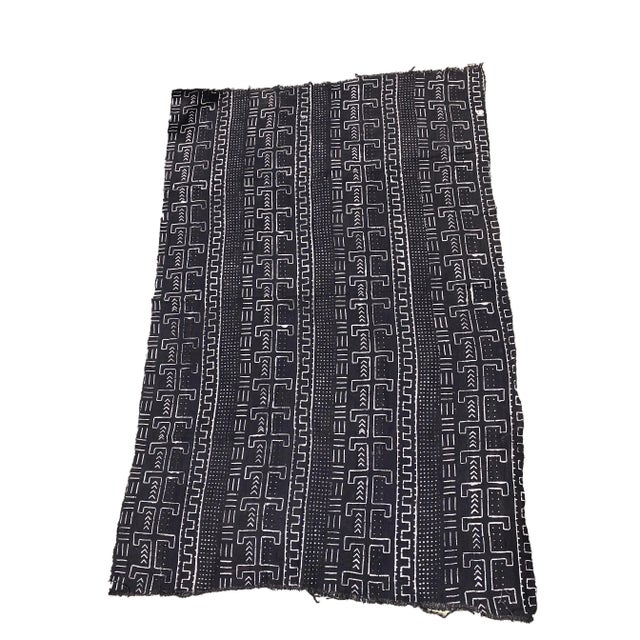 1980s African Bogolan Mud Cloth Textile For Sale - Image 5 of 6