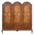 Antique Walnut Triple Wardrobe, 1890s For Sale