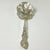 1905 Antique Hollywood Regency Neoclassical Silverplated Scalloped Shell Grape Cluster Serving Spoon For Sale - Image 4 of 12