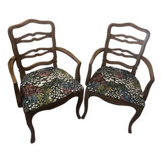 Vintage Drexel French Provincial Armchairs - A Pair For Sale