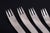 Arne Jacobsen for Anton Michelsen, set of six dinner forks. Set of six stainless steel dinner forks featuring Arne...