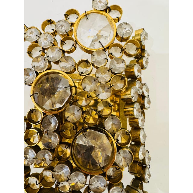 1960s Mid Century Modern Palwa Austrian Crystal Wall Lamps - a Pair For Sale - Image 15 of 15