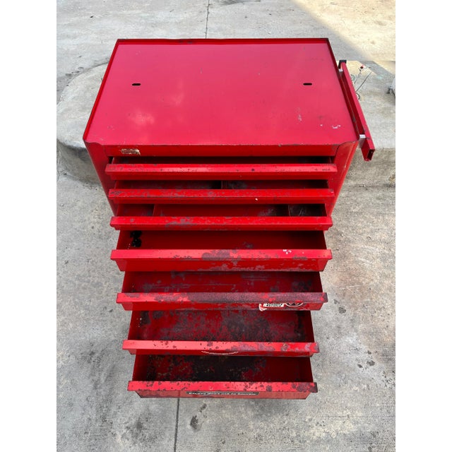 Industrial 7-Drawer Rolling Chest From Snap-On Tools For Sale - Image 9 of 13