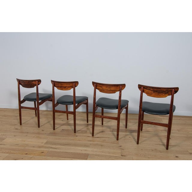 Wood Mid-Century Danish Rosewood Dining Chairs, 1960s, Set of 4 For Sale - Image 7 of 18