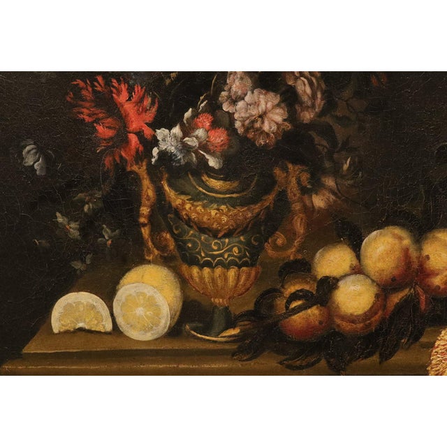 Antonio Tibaldi, Still Life 1670, Oil on Canvas For Sale - Image 11 of 15