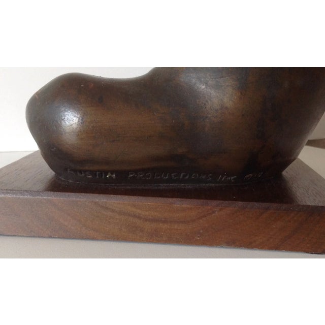 C1961 Austin Productions American Regional Female Sculpture Ala Dust Bowl Era With Angst For Sale - Image 11 of 11