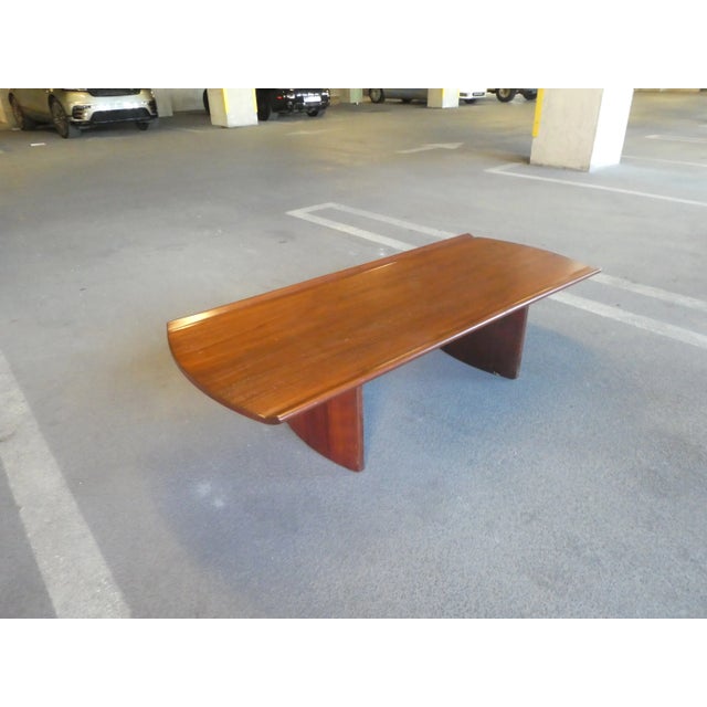 Mid Century Modern Coffee Table Manner of Frank Lloyd Wright For Sale - Image 4 of 10