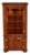 Henkel Harris Lighted Corner Cabinet Solid Wild Black Cherry For Sale