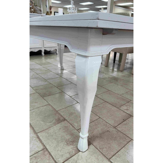 Vintage Painted French Country Extension Dining Table For Sale - Image 9 of 16