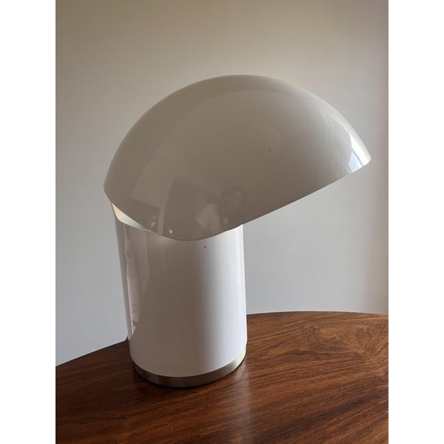 White Italian Table Lamp by Francesco Buzzi Ceriani, 1968 For Sale - Image 8 of 15