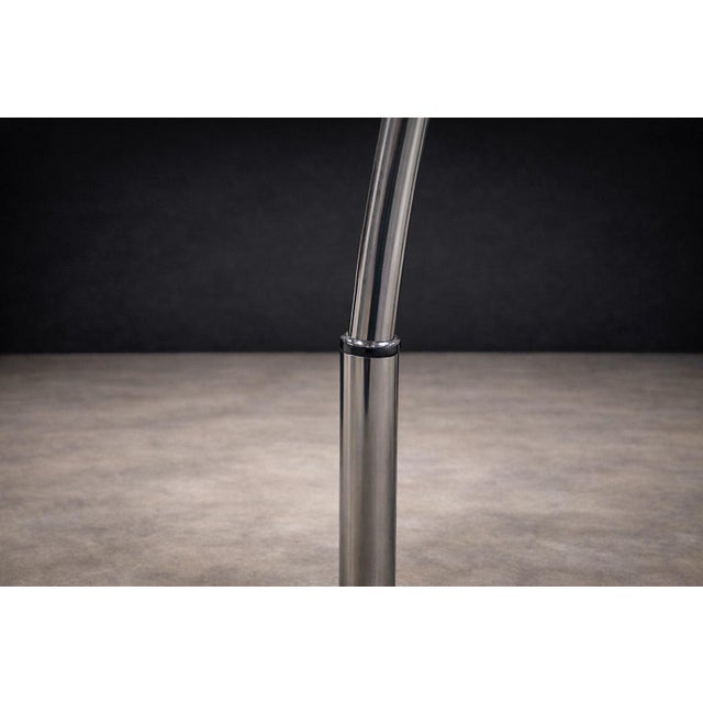 Metal Floor Lamp With Five Bulbs in Chrome, Glass & Marble, Unknown, 1960s For Sale - Image 7 of 9