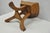 Vintage Mid Century Modern Mahogany Adolf Loos Theban Style Tripod Saddle Stool For Sale - Image 16 of 17