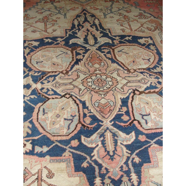 Antique Persian Serapi Carpet,9'4" X 11'10" For Sale - Image 11 of 14
