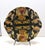 Vintage Famille Noire Hand Painted Enamel Satsuma Ware Bowl & Scalloped Edge Plate From China For Sale - Image 9 of 12
