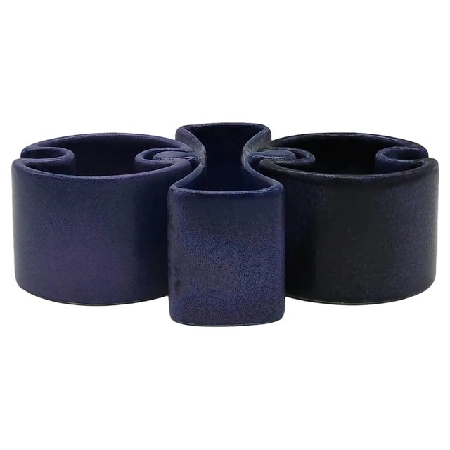 Italian Modular Centerpiece by Angelo Mangiarotti for Fratelli Brambilla, 1960s, Set of 3 For Sale