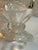 Modern 1970s Imperlux Bohemia Czechoslovakia Handcut Crystal Vase With Frosted Rose Etched For Sale - Image 3 of 14