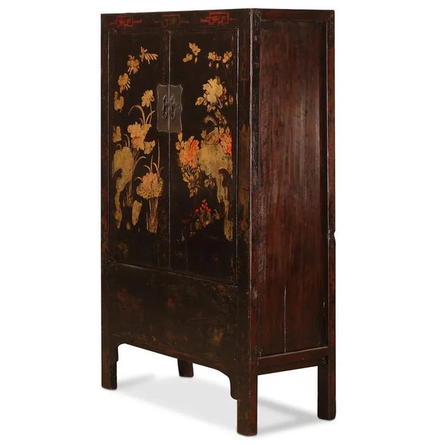Black Lacquer Shanxi Wedding Cabinet, 1890s For Sale - Image 3 of 7