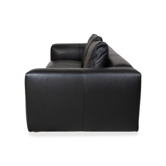 Moss Leather Three-Seater Sofa with Ottoman from COR, Set of 2 For Sale - Image 16 of 18