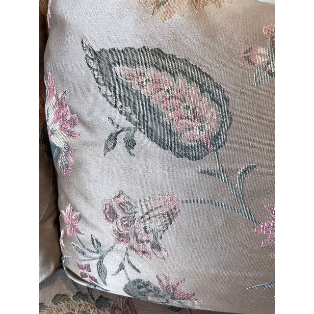 Mauve Vintage 1980s Henredon Schoonbeck Pastel Boudoir Loveseat Settee Sofa For Sale - Image 8 of 11