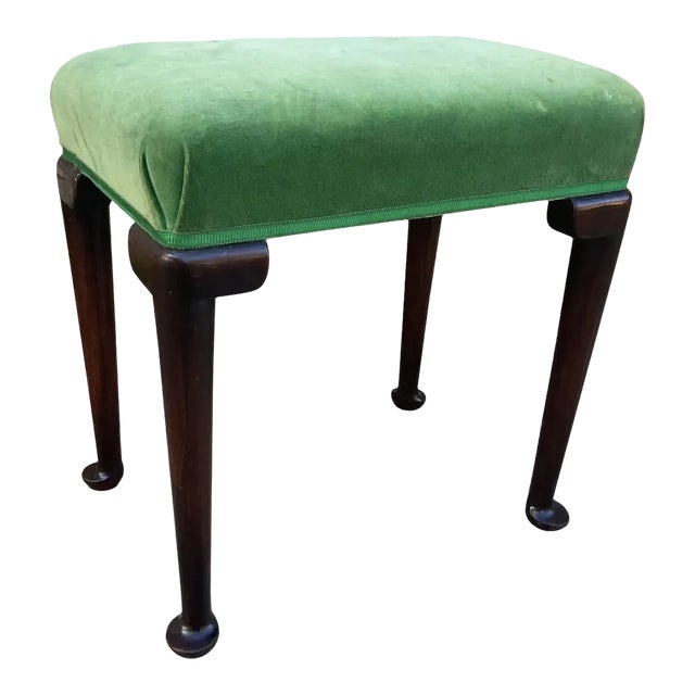 Early 20th Century Queen Anne Style Stool For Sale