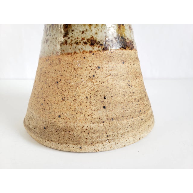 Mid Century Modern Studio Pottery Ceramic Candle Holder For Sale - Image 10 of 12
