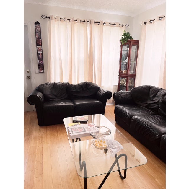 Part of 4 piece set bought in 1989-90 at Maurice Villency NYC (sofa, love seat, club chair and ottoman). Gorgeous moto...