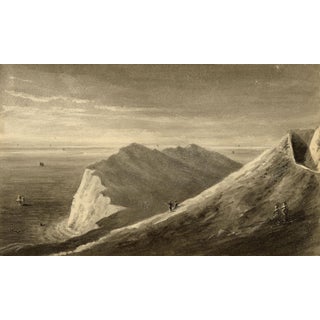John Maule, Shakespeare Cliff from Western Heights, Dover, Kent, 1814, Watercolour For Sale