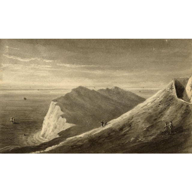John Maule, Shakespeare Cliff from Western Heights, Dover, Kent, 1814, Watercolour For Sale
