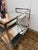 Metal Worlds Away Gerard Bar Cart, Stainless Steel For Sale - Image 7 of 12