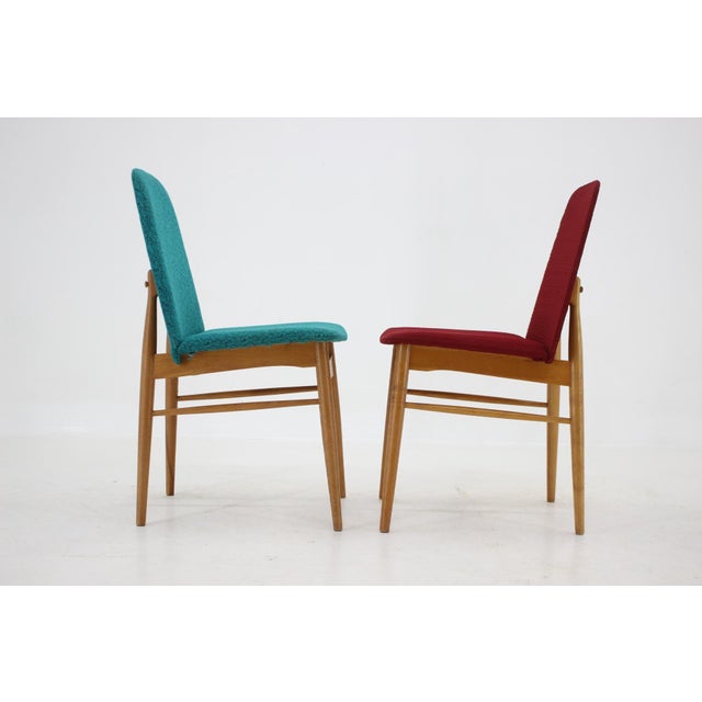 Ash Dining Chairs, Czechoslovakia, 1960s, Set of 6 For Sale - Image 11 of 15