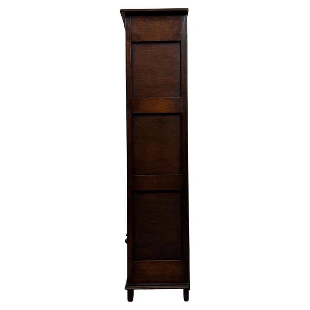 Antique Early 20th Century English Oak Open Bookcase For Sale - Image 11 of 13