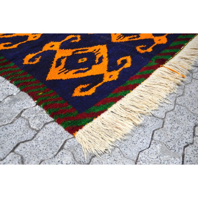 Vintage Turkish Handmade Nomadic Rug For Sale - Image 9 of 11