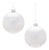 Round Glass Ornament Set of 6 For Sale