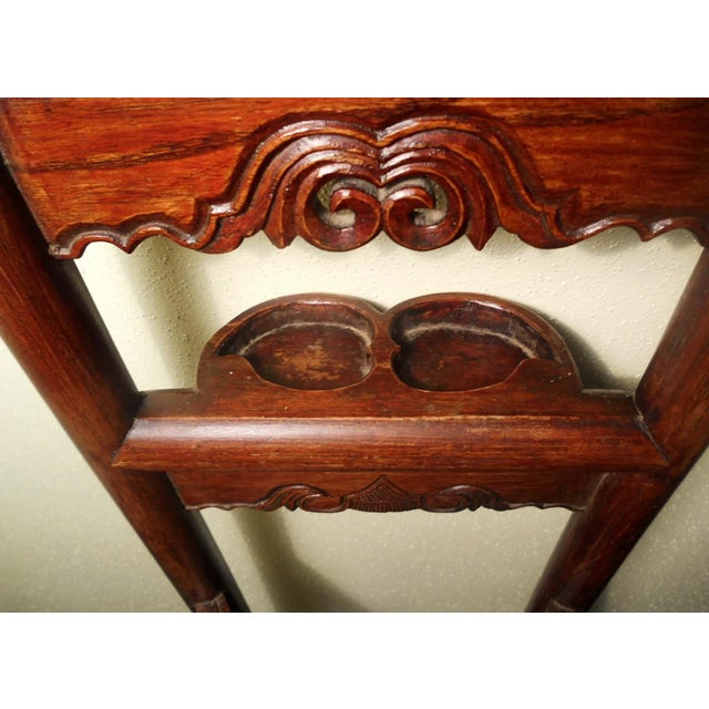 Wood Antique Chinese Wash StandCirca Early of 19th Century For Sale - Image 7 of 11