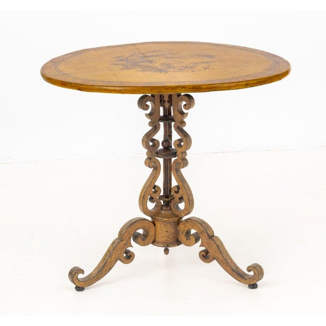 Chinoiserie Yellow Painted Occasional Table For Sale In New York - Image 6 of 6