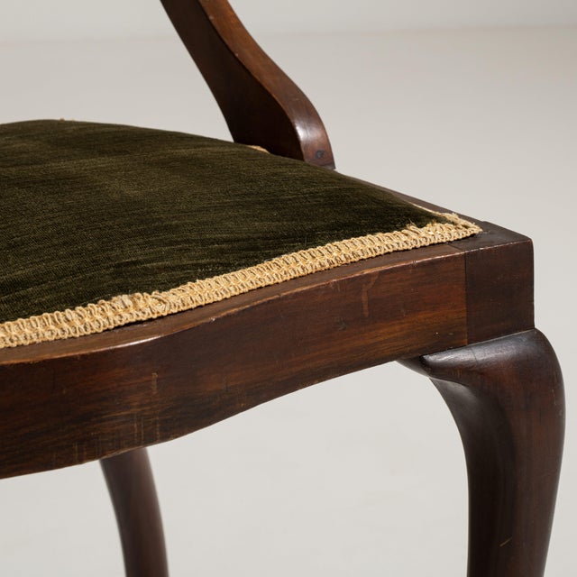 19th Century Mahogany Chair with Upholstered Seat, Antique, United Kingdom, 19th Century For Sale - Image 5 of 11