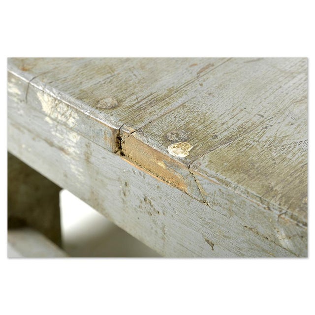 Wood Coffee Table with Patina For Sale - Image 6 of 7