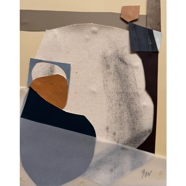 Paper "Memorabilia 7" Original Mixed-Media Collage on Paper by Zac Woodiel For Sale - Image 7 of 9
