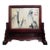 Marble Landscape Table Screen, Rosewood Framed Natural Stone Painting Desk Screen For Sale