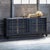 Crafted in vintage black mango wood and with brass hardware our Printmakers Console has been reconfigured to accommodate...