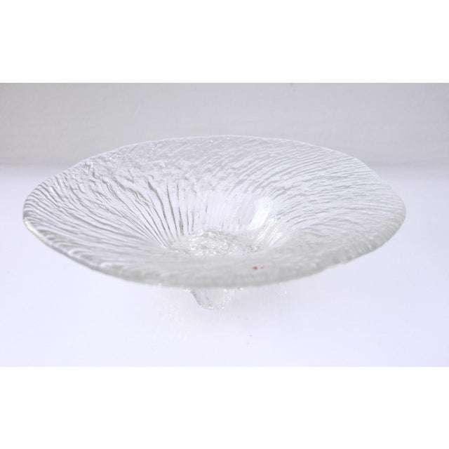Finnish Art Glass Avanti Bowl by Tapio Wirkkala for Iittala, 1979 For Sale - Image 6 of 11