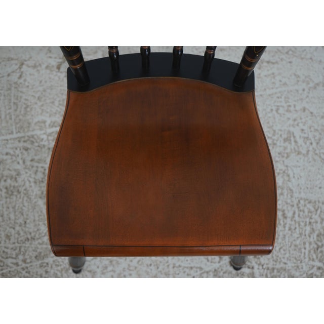 Set of 6 Hitchcock Painted Dining Chairs For Sale - Image 9 of 18