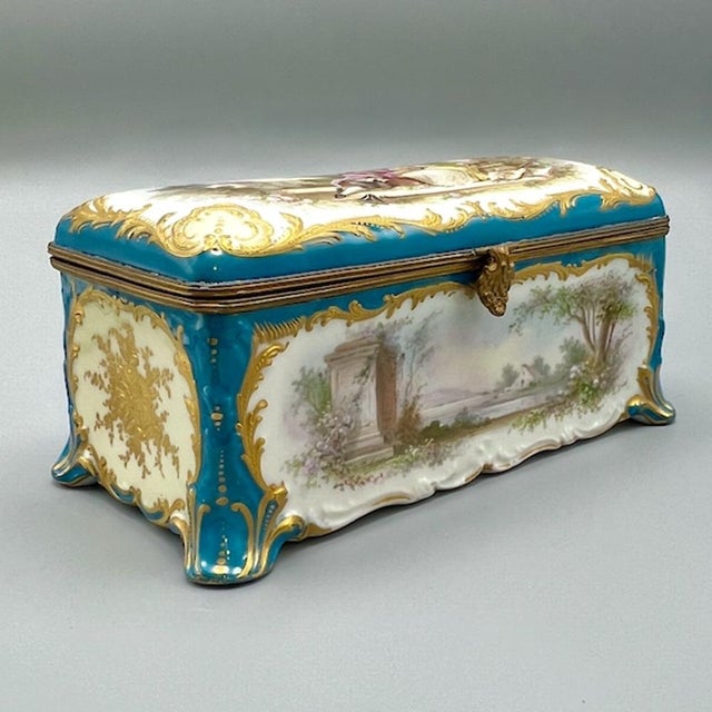 Large Louis-Philippe Sèvres Porcelain Casket, 1848 For Sale - Image 11 of 18