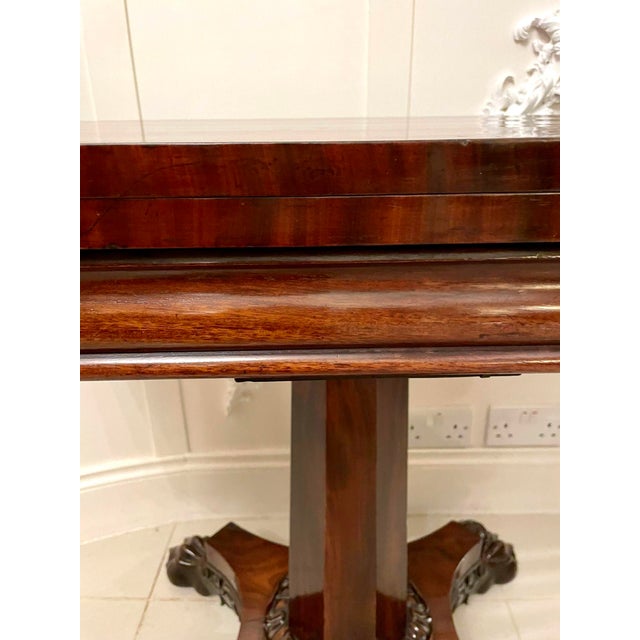 Wood Antique William IV Figured Mahogany Tea/Side Table, 1835 For Sale - Image 7 of 12