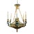 19th Century Bronze Empire Style Chandelier For Sale